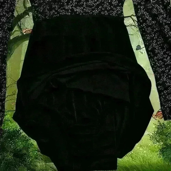 Y2k 90s Black Long Sleeve Glitter Bodysuit By Stars Size S - Picture 6 of 8